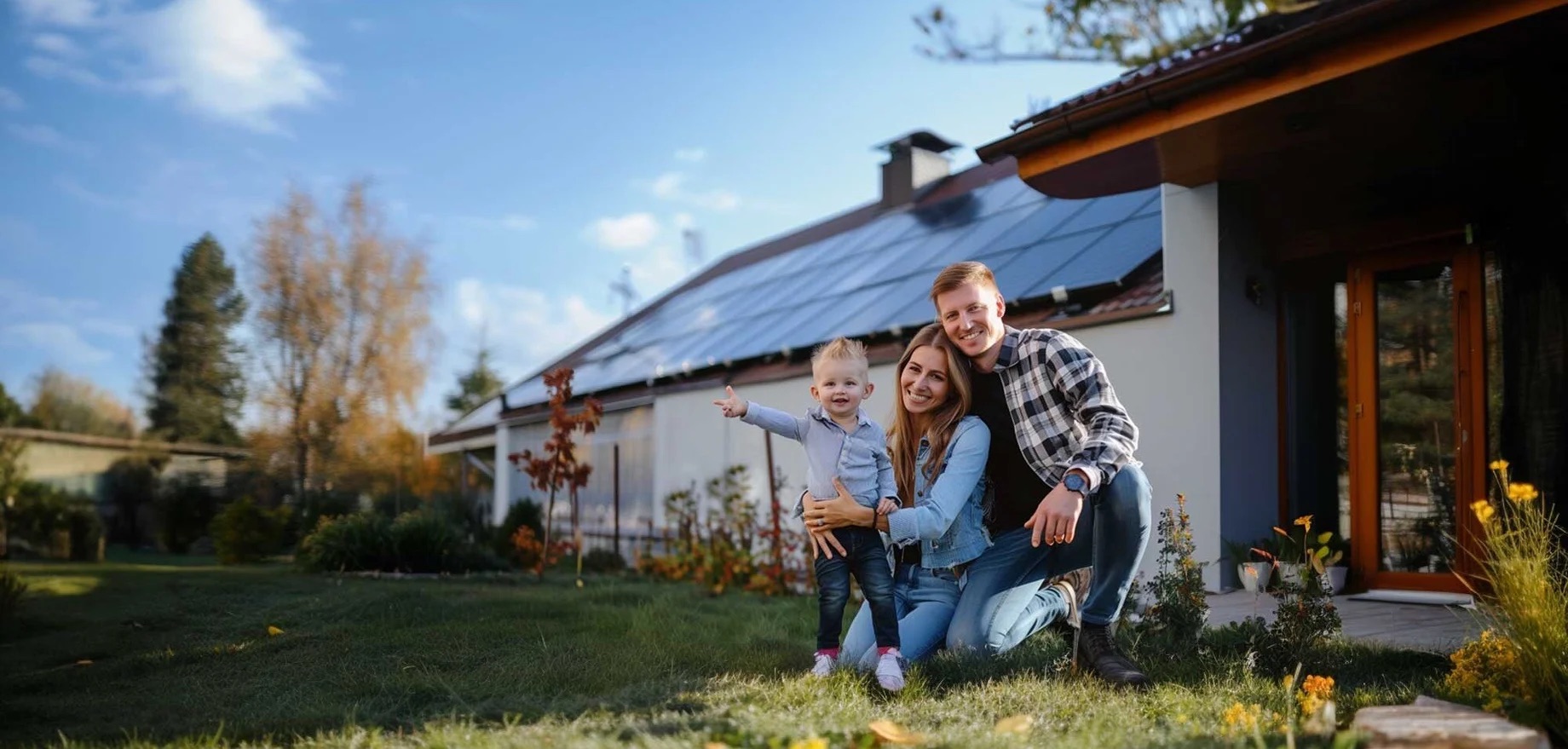 pv anlage familie mit haus und garten 2000w (1)